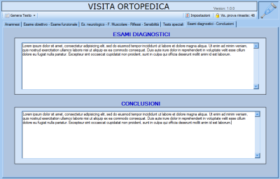 Cartella Clinica Ortopedica